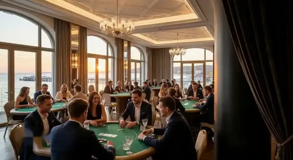 Długi Targ po zmroku